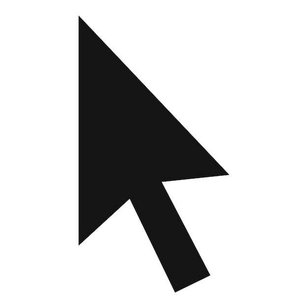 Cursor normal element icon Simple illustration of cursor normal element vector icon for web
