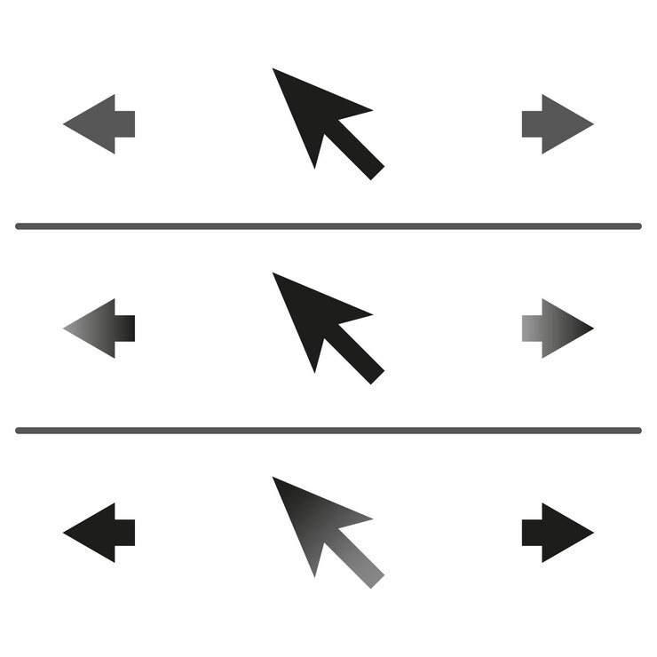 Vektor cursors icon computer arrows set vector illustration eps 10 stock image