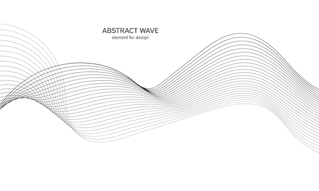 Curved wavy line stripe.