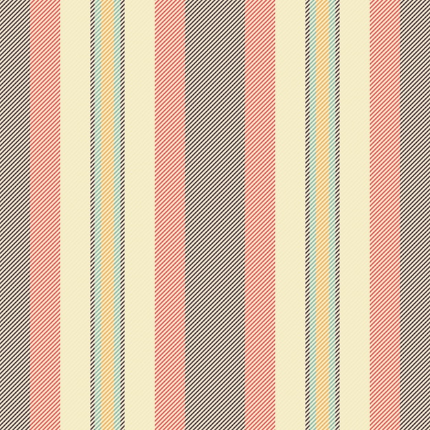 Cut out vertical fabric lines cover seamless vector textile Relax texture stripe background pattern in light and pastel colors