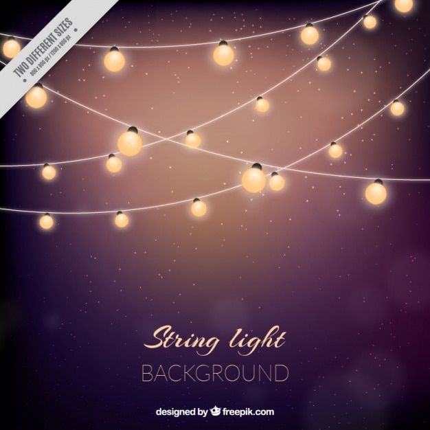cute background with string lights