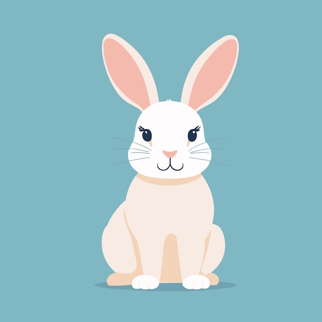 Cute bunny cartoon rabbit vector illustration
