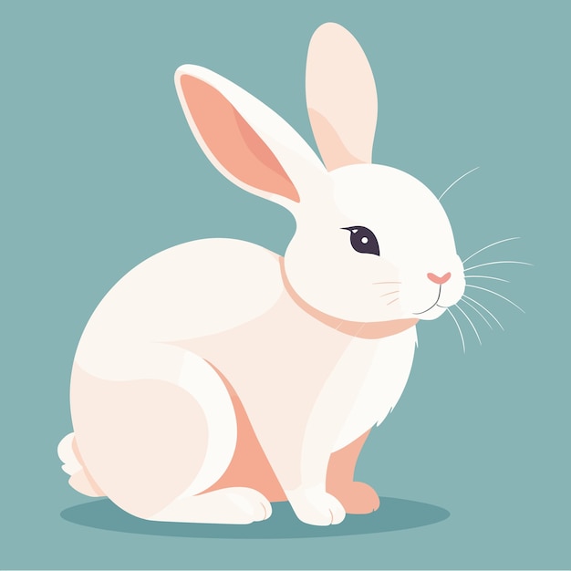 Cute bunny cartoon rabbit vector illustration
