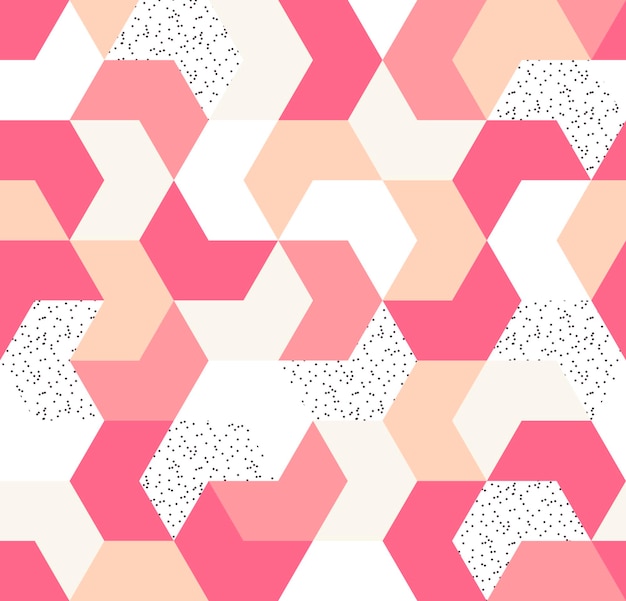 Cute colorful arrow seamless pattern. Endless background of geometric shapes.