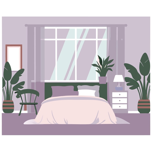 Cute handdrawn illustration of a cozy house