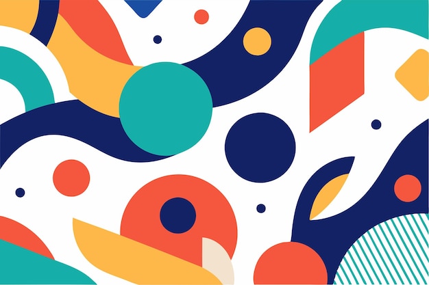 cute minimalist abstract bold color and shape pattern