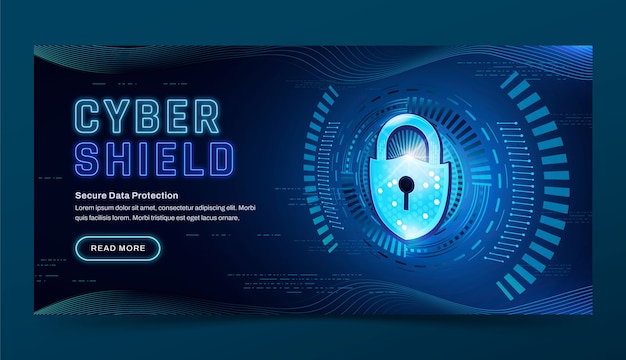 Cyber security banner design