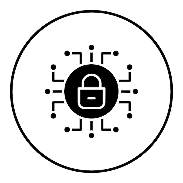 cyber security vector icon can be used for web hosting iconset