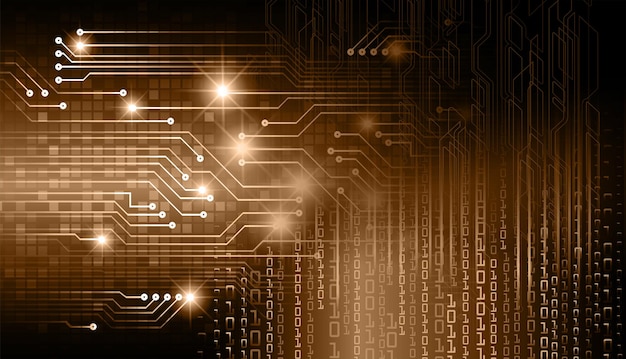 Cyberkrets, fremtidsteknologi-konseptbakgrunn