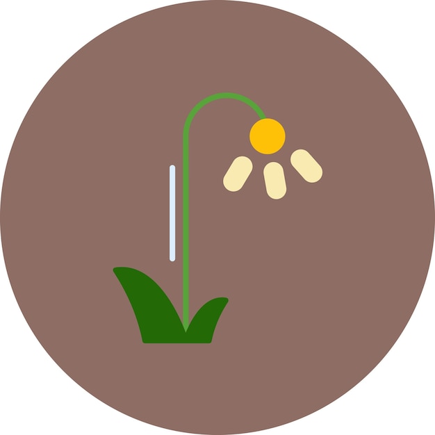 Daffodils Flat Illustration