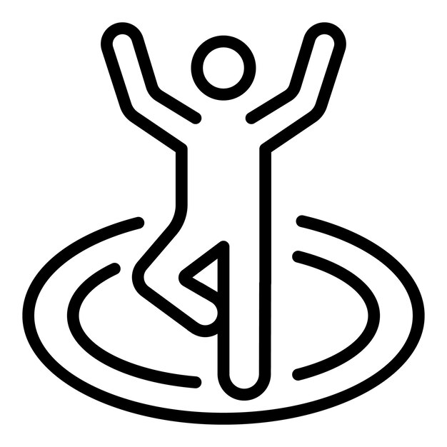 dancing exercise icon outline dancing exercise vector icon for web design isolated on white background