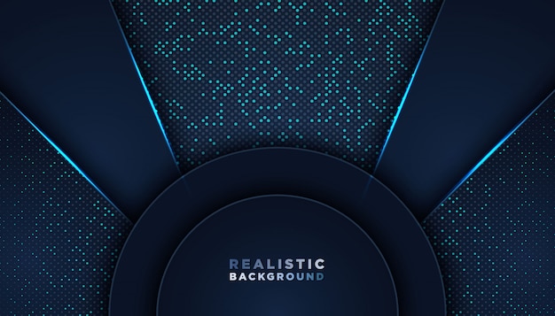 Dark abstract background with overlap layers