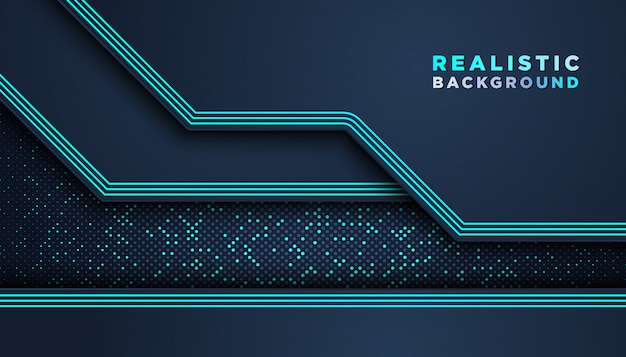 Dark abstract background with overlap layers