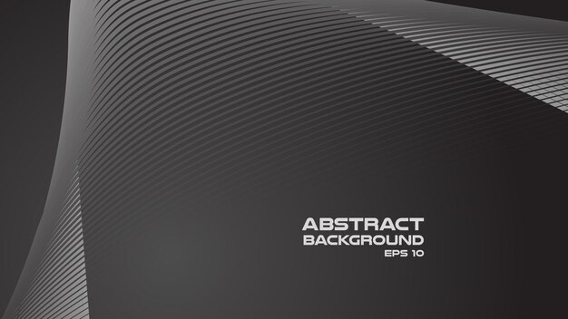 dark gray abstract background with curve line for backdrop or presentation