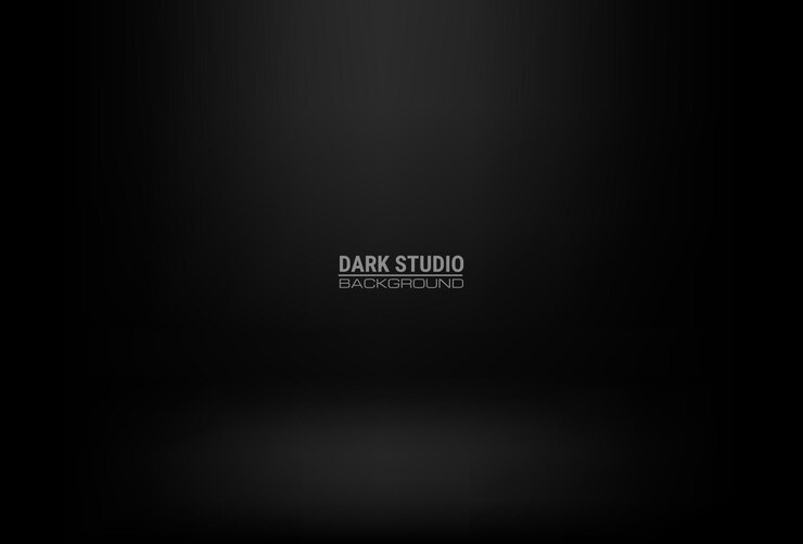 Dark gray empty room studio gradient best for black background and display product