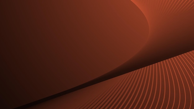 dark orange gradient with curve line abstract background for backdrop