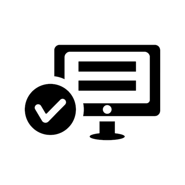 Data backup icon Black vector graphics