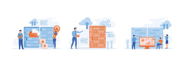 Data center services Data server web Business technology cloud computing service