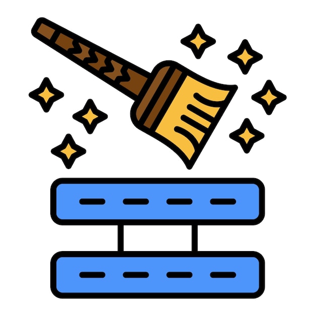 Data Cleansing Flat Illustration
