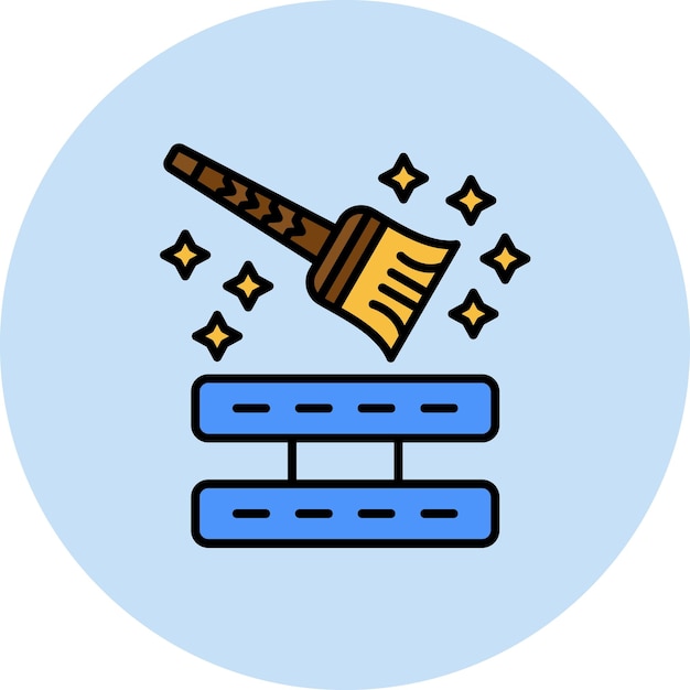 Data Cleansing Flat Illustration