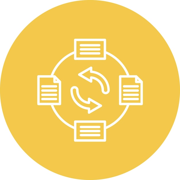 Data Exchange icon vector image Can be used for Big Data