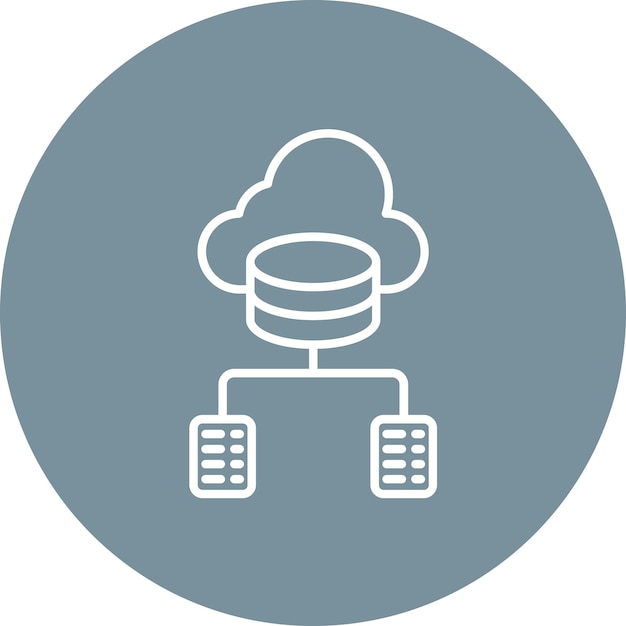 data infrastructure icon vector image can be used for big data