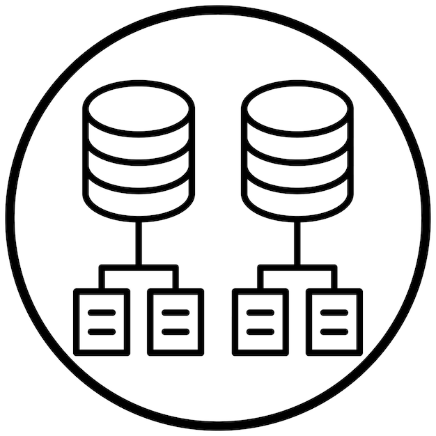 Data Modeling Icon Style