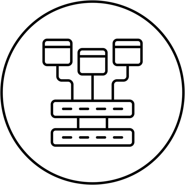 Data Modelling icon vector image Can be used for Big Data
