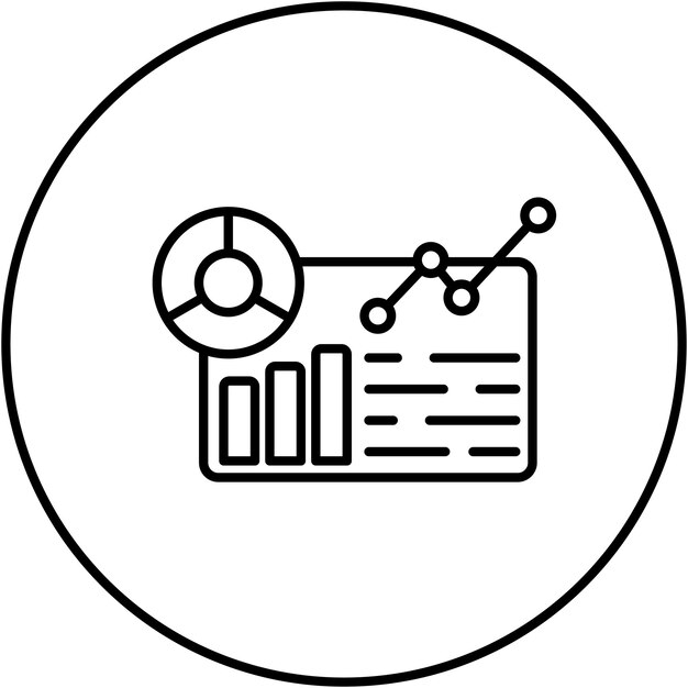 Data Reporting icon vector image Can be used for Big Data