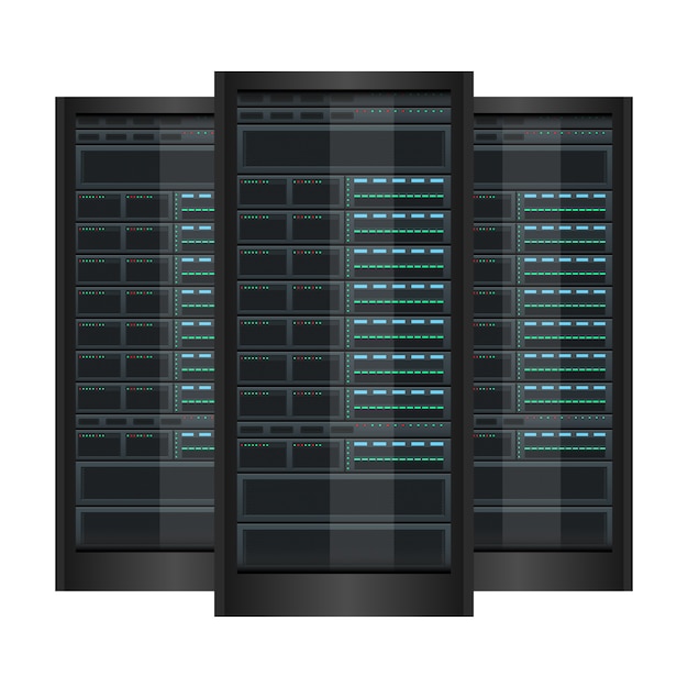 Data server   design illustration isolated