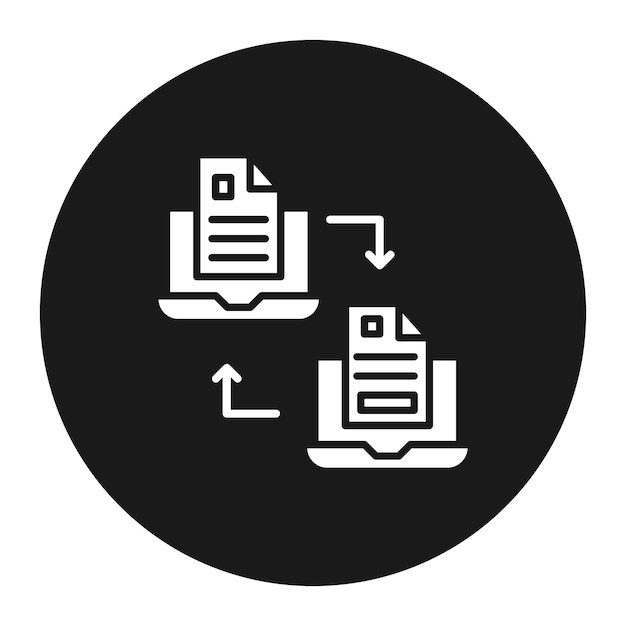data transfer vector icon can be used for coding and development iconset