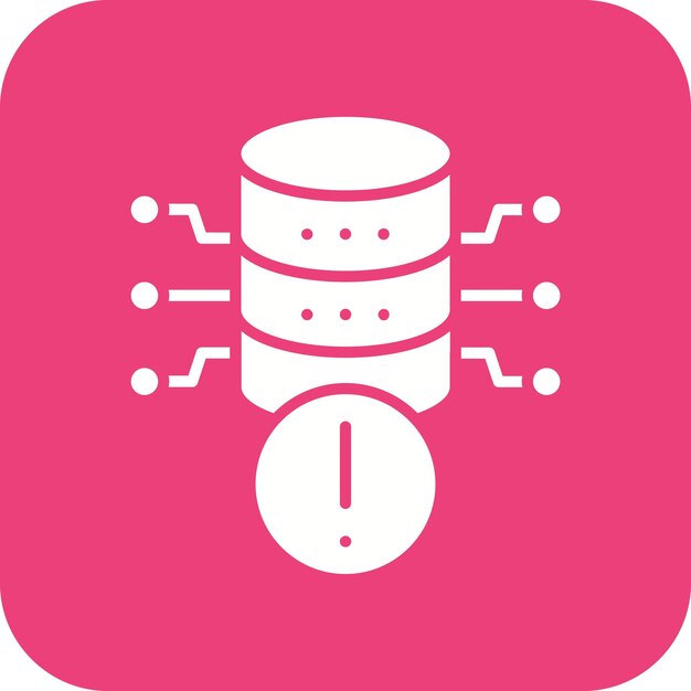 database alert vector icon can be used for web hosting iconset