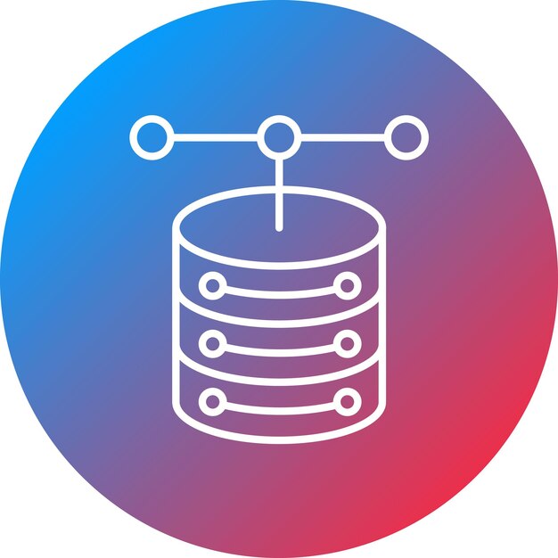 Database icon vector image Can be used for Big Data