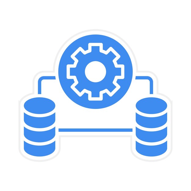 database management icon vector image can be used for web hosting