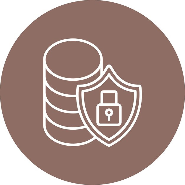 database security icon vector image can be used for security