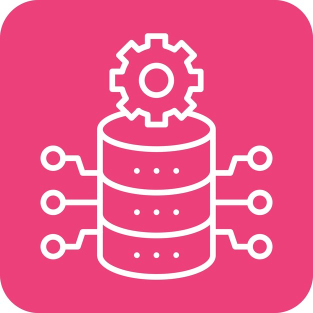 database vision vector icon can be used for web hosting iconset