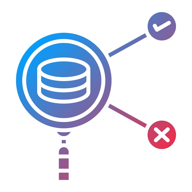decision intelligence icon vector image can be used for big data