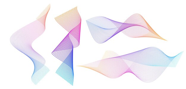 Decorative gold waves for your banner design printing Suitable for cosmetics design candy yoga fashion music Design element