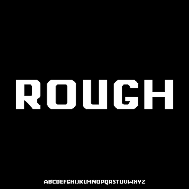 denhag font vintage retro bold typeset rough