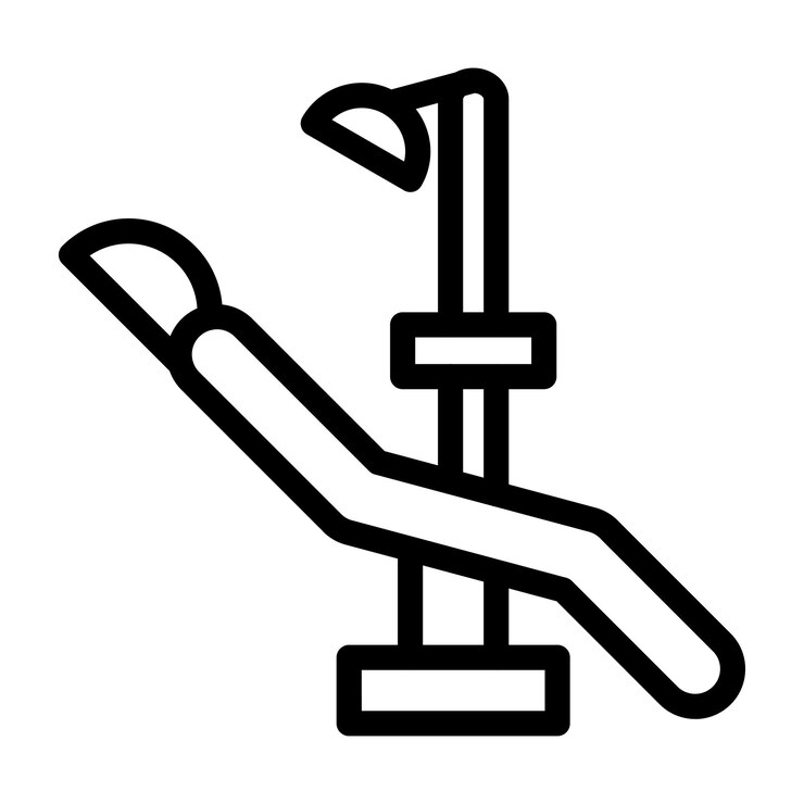 Dental Chair Icon Style