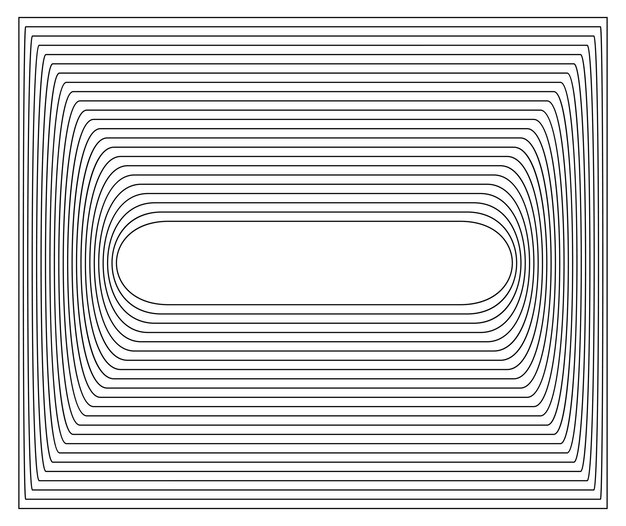 Design element rotation intersection overlay black thin lines forms frame for background presentation Vector illustration EPS 10 for new product newsletters technology graphics report firm