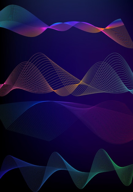 Design elements business presentation template Vector illustration vertical web banners background backdrop glow light effect EPS 10 for web template web site page presentation neon disco club