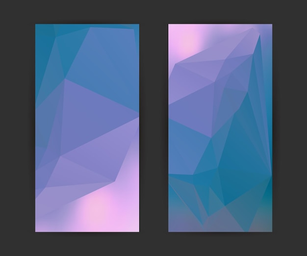 Design elements presentation template Set vertical banners colors background backdrop glow light effect Vector illustration EPS 10 for web banner template business card layout web site element