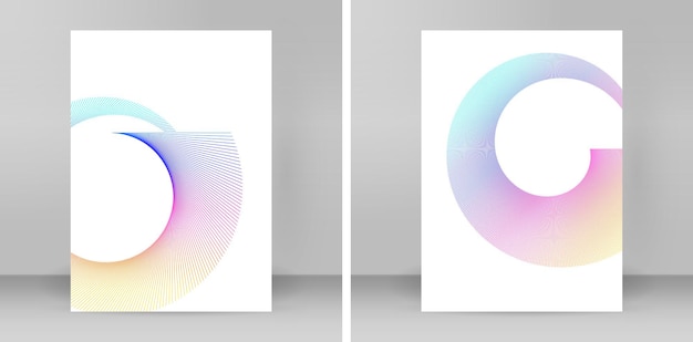 Design elements Ring circle elegant frame border Abstract Circular logo element on white background isolated