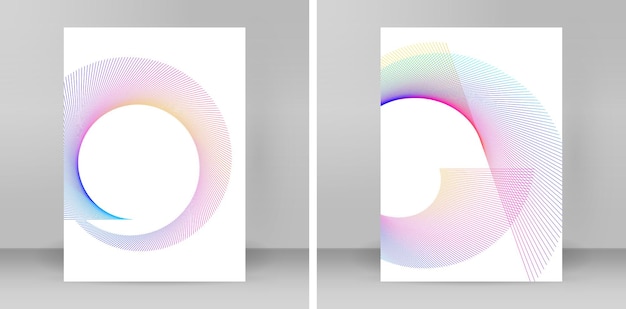 Design elements Ring circle elegant frame border Abstract Circular logo element on white background isolated