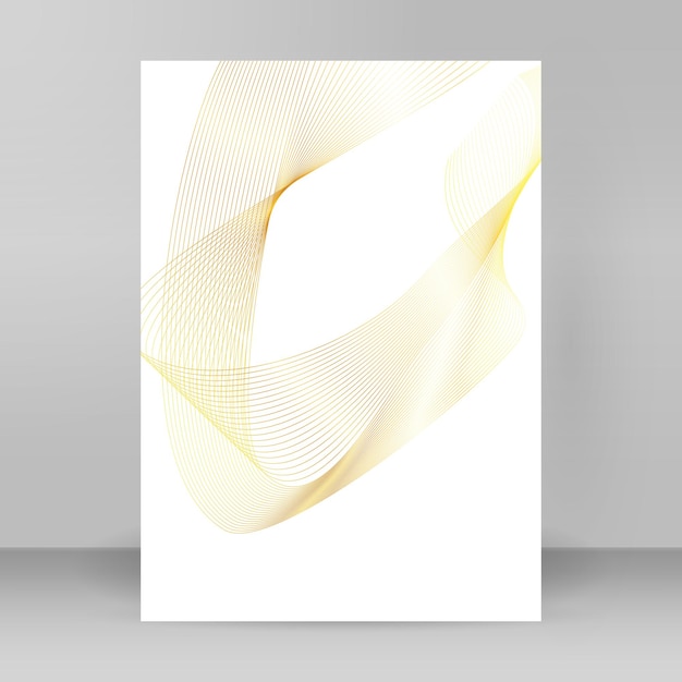 Design elements Wave of many glittering lines Abstract vertical glow wavy stripes on white background isolated Creative line art Vector illustration EPS 10 art deco style for wedding invitation