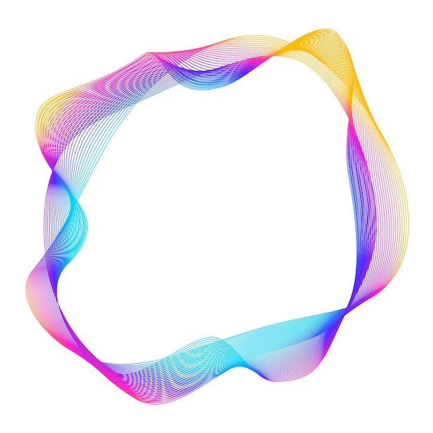 design elements wave of many purple lines circle ring abstract vertical wavy stripes on white background isolated vector illustration eps 10 colourful waves with lines created using blend tool