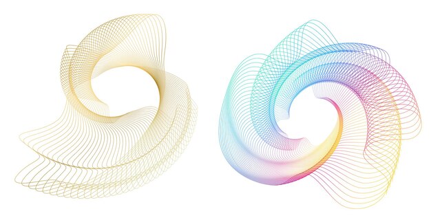 design elements wave of many purple lines circle ring abstract vertical wavy stripes on white background isolated vector illustration eps 10