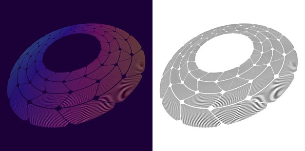 design for cosmetics skincare beauty wellness relaxation for webdesign banner brochure icon logo and background made of circular dots lines and spirals patterns vector illustration