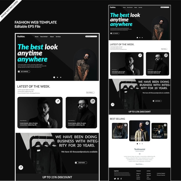 Design for nettsidemal for motemerke